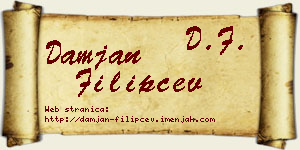 Damjan Filipčev vizit kartica